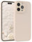 EAZY CASE - Custodia in silicone per iPhone 14 Pro Max Custodia morbida protettiva con protezione della fotocamera Protezione sottile Premium Cover TPU Telefono Bumper in Beige