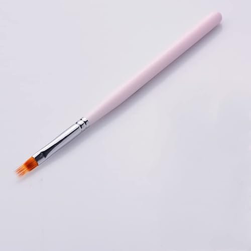 1 pinceau à ongles dégradé rose pour gel UV, dessin, peinture, manucure