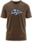FORSBERG Espenson T-Shirt mit stylischem Bär Brustlogo Rundhals für Herren, Farbe:braun/blau, Größe:3XL