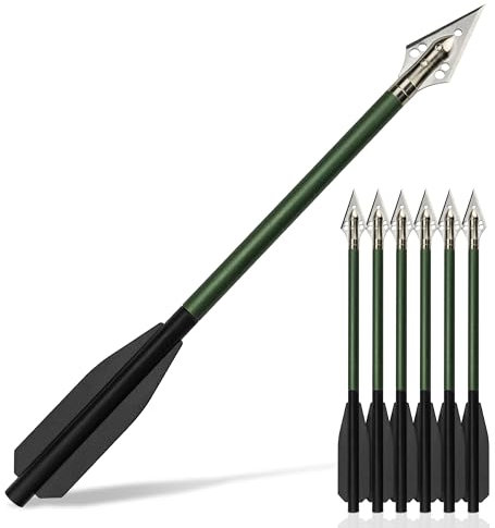 HOME WOODS Crossbow Armbrust Pfeile mit Jagdspitzen 50 bis 80 LBS für Jagd Pistolenarmbrust Armbrustbolzen Präzisions-Zielscheibe Bogenschießen