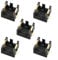 Ruiwaer 5PCS Black AG13/LR44 Horizontal Coin Button Battery Holder Soldering Terminals Button Cell Battery Holder Black Container Case