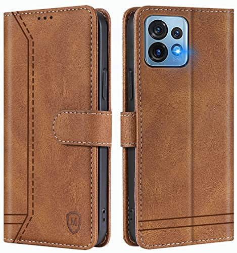 GoodcAcy Cover per Motorola Edge 40 Pro/Moto X40/X40 Pro,Flip Caso in PU Pelle Premium Portafoglio Custodia [Kickstand] [Slot per Schede] [Chiusura Magnetica] per Motorola Edge 40 Pro/Moto X40-Marrone