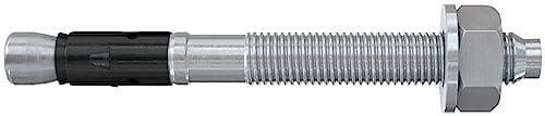 fischer Anclaje de perno FAZ II Plus 12/20 gvz, anclaje de carga pesada con alta capacidad de carga, pernos de anclaje para fijaciones de cargas pesadas y estructuras de acero, aprobación sísmica y
