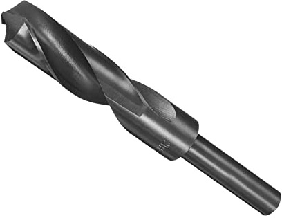 CoCud Réduit Tige Foret Pointe, 21mm Coupe Bord 1/2 Tige, Nitrure Revêtu Haut Vitesse Acier 9341 Tordu Foret Forage - (Applications: pour Inox Acier Metal Bois)