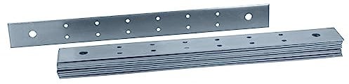 HELPMATE - 12 panneau perforé plats 30x300 mm — Plaque perforée bois électro-galvanisé & passivé bleu - Equerre metal avec une excellente protection contre la corrosion, stable & durable
