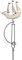 Moritz Windspiel Garten Schaukel Segelschiff 15 x 35 x 151 cm Gartendeko Gartenfigur Deko Stecker Gartenstecker