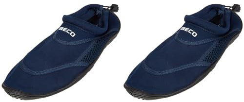 Beco Badeschuhe/Surfschuhe für Damen und Herren Marine 37 (Packung mit 2)