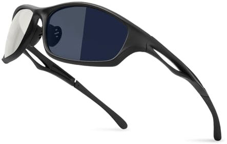 Bloomoak Beste polarisierte Sonnenbrillen Radsport-Brillen Herren & Damen/cooler Schwarz/UV-Schutz/unzerbrechlicher - geeignet für Fahren/Laufen (Light Grey Photochromic(Cat 0 To Cat 2))