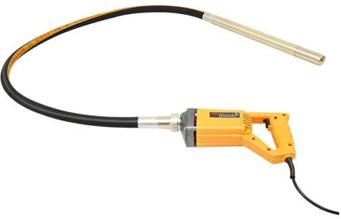 Vibreur à béton 1300W Bouteille Vibrante Vibreur électrique avec Tuyau de 2m Le Diamètre Vibrante Du Vibrateur à Béton est de 35 mm après l'activation l'installation avec un design ergonomique