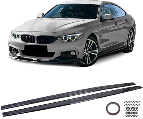 Aufsatz Seitenschweller Schwarz Glanz passend für 4er BMW F32 F33 F36 13-21