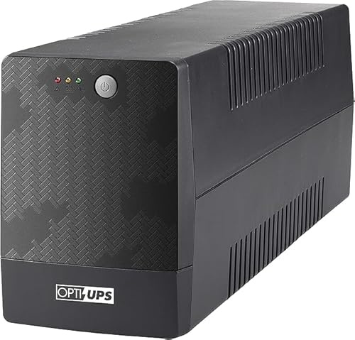 OPTI-UPS TS2000E (2000va 1200w) Línea de garantía de 3 años Interactivo UPS Respaldo de batería y protector de sobretensiones AVR Regulador de voltaje automático, fuente de alimentación ininterrumpida