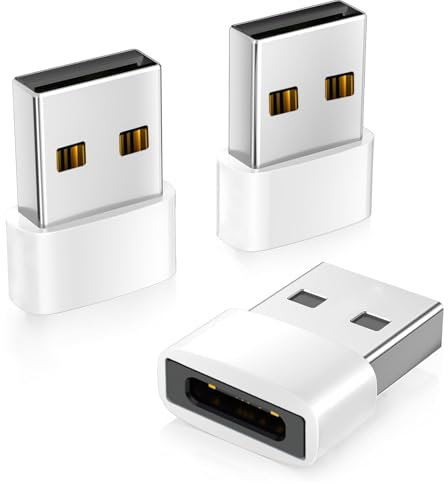 Usb To Usb c Adapter 3pack, Type C Female to USB A Male Car Charger Converter For Apple Iwatch 8 7,Samsung Galaxy Note 10 20 s2, 1iphone 11 12 13 14 15 16 Plus Max Pro, Imac,Ipad Pc, Laptop, Computer