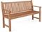 COSTWAY 2/3-Person Garden Bench, All-Weather Wooden Patio Loveseat Park Bench Chair, Outdoor Furniture Leisure Porch Seating for Balcony, Deck and Poolside (150 x 54 x 89 cm, Poplar Wood)