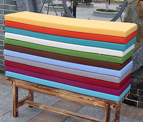 Coussins de banc imperméables et épais 5 cm pour intérieur et extérieur 2 à 3 places, mobilier de jardin, cuisine, terrasse, balancelle, table à manger - 120 x 30 x 5 cm - Violet