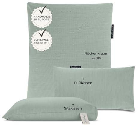BADESOFA Badewannenkissen 3er-Set Large in Grün