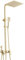 Brushed Gold Shower Mixer Set 8 inch Rain Shower Head Bidet Spray Tap Bathroom Shower Faucet Ed Shower System,