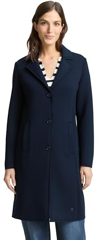 TOM TAILOR Damen Mantel mit Scuba-Stoff