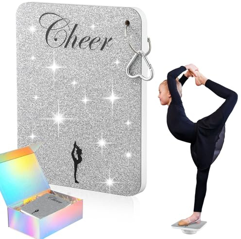 Seenelling Cheer Balance Stand, Non Slip Training Board for Flyer,White