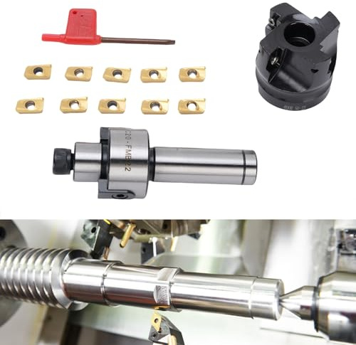 400R 50 22 4T face milling cutter set, 4- CNC milling machine, suitable for step/surface grinding, including 10 APMT1604 carbide inserts