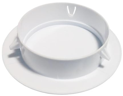 Milageto Plaque de recouvrement blanche pour trous de plafond, cache décoratif pour accès aux trous de climatiseur, cache pour de spots encastrés, pour chambre, Trous 125 à 155