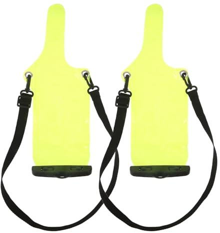 CIYODO 2pcs Waterproof Radio Case Pouch for Portable Rainproof Radio Carrying Bag with Lanyard for Kayaking and Outdoor Travel (Green)