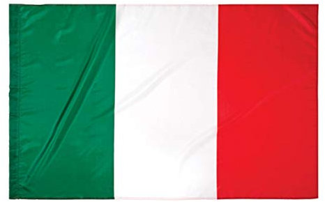 G.V. Bandiera Italia cm 90x150 Azzurri Tricolore Nazionale Italy Flag Italien Flagge Tessuto Resistente