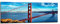 Visario 120 x 40 cm Bild auf Leinwand San Francisco golden Gate Bridge USA 5737-SCT deutsche Marke und Lager - Das Bild Wandbild BZW. Kunstdruck ist fertig gerahmt.