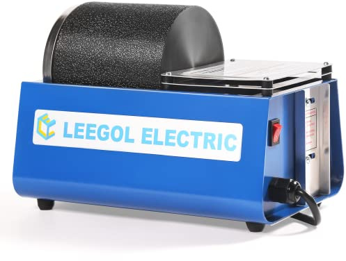 Leegol Electric Hobby Rock Tumbler Machine - Single Drum 3Lb Rotary Rock Polisher Single Barrel