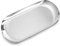 Bandeja de Almacenamiento de Metal, 1 Bandeja de Caramelos de Acero Inoxidable, Ovalada para Aperitivos, Frutas, Casquillos y Caramelos, Llaves, cosméticos, Joyas, Plata, Small;180mm*80mm