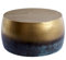 invicta INTERIOR Handgearbeiteter Couchtisch Orient III 60cm Gold mit Patina im Classic Hammerschlag Design
