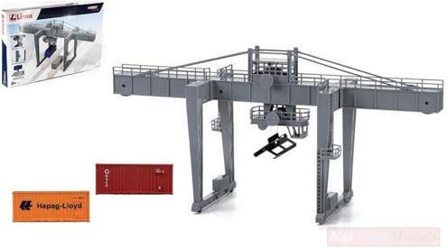 Lima Model Compatible con GRU FERROVIARIA con 2 Container Scala H0 1:87 DIECAST HL8000