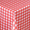 Wachstischdecke Wachstuch Tischdecke Gartentischdecke abwaschbar eckig 100x140 cm kariert Rot Weiss