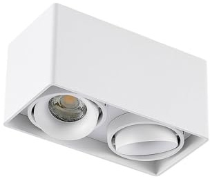 Arcchio Deckenlampe Kubika (Modern) in Weiß aus Aluminium (2 flammig, GU10) - Deckenleuchte Lampe Flurleuchte