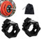 Barbell Clamps Olympic Bar Collars 2 Inch Quick Release Barbell Lock Clamp Locking Standard Bar Weight Plates Collar Clips for Workout Weightlifting Fitness Training Bodybuilding-Black
