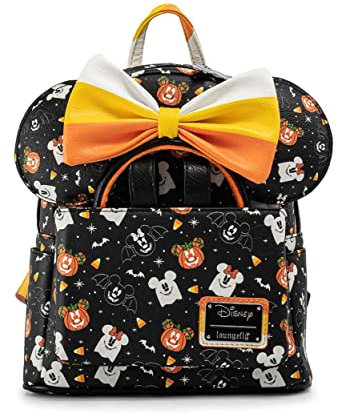 Loungefly Disney Mickey und Minnie Gruselige Mäuse Erwachsene Damen Doppelriemen Schultertasche Geldbörse mit Ohren Stirnband, Mehrfarbig/Meereswellen (Ocean Tides), Einheitsgröße, modisch