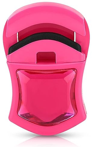 Tragbarer Wimpernzange, Reise-Mini-Wimpernzange, Wimpernzange, Wimpern-Curling, Wimpern-Assistent, Make-up-Wimpern-Werkzeug für natürliches Curling der Wimpern (rote Rose)