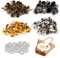 Dzsomt Piedini per Borse 120 Pezzi Piedi Borchie Piedini per Borse a Fondo Piedi Delle Borsette Cono Borchie Borchie a Cono in Metallo Chiodi a Vite in Lega 12 mm per Borsetta Borsa in Pelle