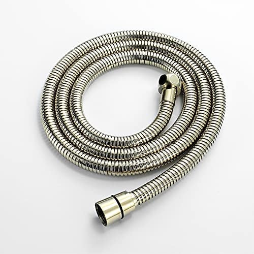 ENKI, H13, Shower Hose, English Gold, Flexi Bathroom Shower Head Hose Pipe Replacement, Large 11mm Bore Diameter, 150cm Length, Modern or Traditional Bathroom Design