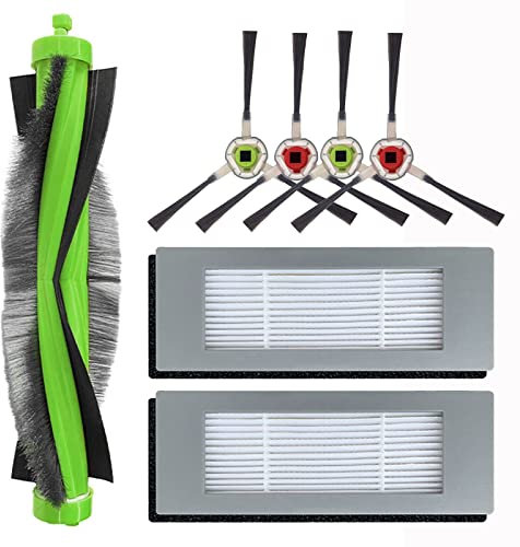 HUAYUWA Ensemble d'accessoires de nettoyage de rechange pour aspirateur Irobot Roomba Combo 113 R113840 - 1 brosse à rouleau + 2 filtres + 4 brosses latérales