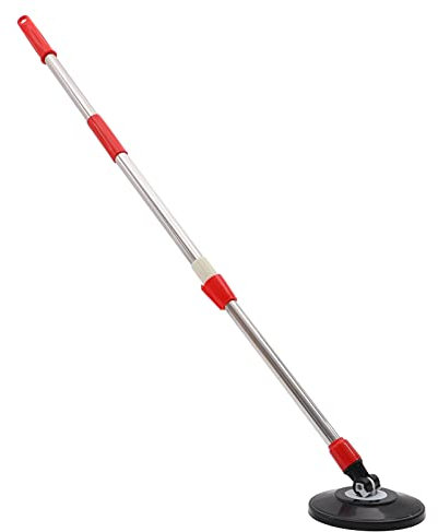 iplusmile Asta in acciaio inox Mop Pole sostituzione rotante Mop maniglia Bar Rotary Mop Forniture per la casa negozio rosso