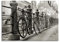 Pixxprint Glasbild, Wandbild aus Echtglas, Fahrrad in Amsterdam, 80x60 cm, inkl. Aufhängung und Abstandshalter