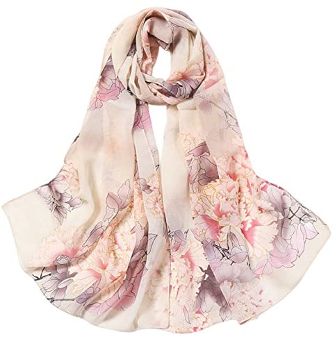 FAIRYGATE Schals & Tücher für Damen Stola Chiffon Schal Sommer Scarves Muslim Kopftuch Halstuch für Abendkleid Braut Hochzeit Sonnenschutz A4508