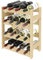 Lenmar Serie RW Weinregal aus Holz für Flaschen, Anthrazit, Braun, Natur, RW-1, 3-11 liegen, für 12-91 Flaschen, Wein, Flaschenregal (Natur, RW-1-16, 54 x 43 x 25, 4 liegen, für 16 Flaschen)