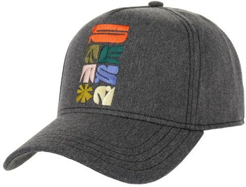 Stetson Cotton Melange x The Feebles Cap Herren/Damen One Size (56-60cm) - Baseballcap aus 100% Baumwolle - verstellbare Mütze - anthrazit - Sommer/Winter anthrazit One Size