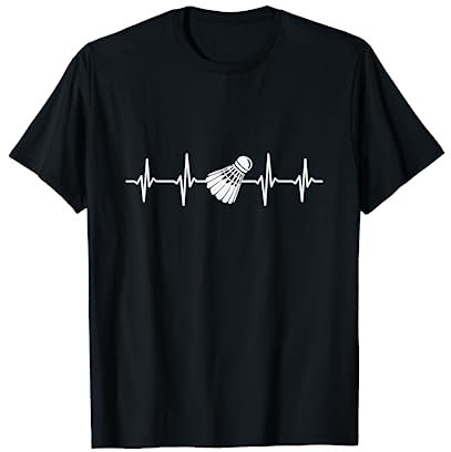 Badminton Herzschlag Sport Federball T-Shirt