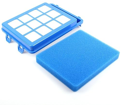 PakTrade Ensemble de Filtres Premium Filtre Moteur + Filtre en Mousse Compatible avec Philips PowerPro Ultimate FC9928/09 | FC9932/69 PowerCyclone 8 Allerg