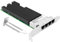 Euqvos Tarjeta de red PCIe Ethernet para Intel X710-T4 XL710BM1 Chipset PCIe 3.0 X8 10Gb 4 puertos RJ45 tarjeta LAN compatible con Windows Server/Windows/Linux/VMware/ESX