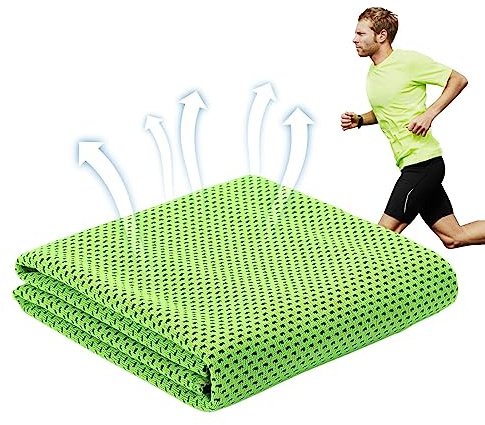 HUNYA , 12 x 32 Zoll Handtuch Sport, Kühlendes Handtuch, Hals, Kühlhandtuch, Mikrofaser Handtuch, Kühltücher Sport, Cooling Towel Für Sport & Fitness