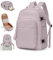 bergsalz Zaino da viaggio grande da Donna zaino donna Uomo Zaino da escursionismo Impermeabile Zaino Da Zaino Da Viaggio Aereo Bagaglio a Mano Zaino Fitness Casual laptop da 15.6 pollici Rosa Viola