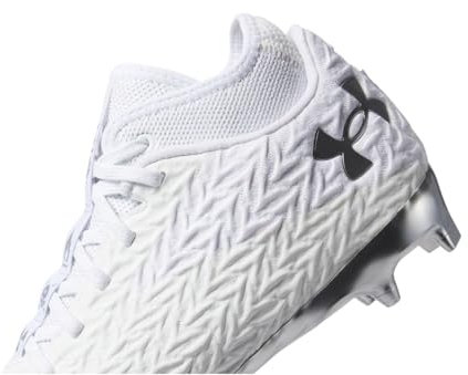 Under Armour Herren Spotlight Clone 4.0 MC, Weiß/Metallic-Silber/Metallic-Silber, 44 EU